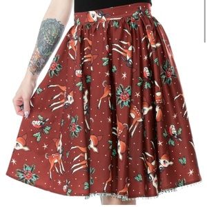 Sourpuss Deer Me Circle Skirt